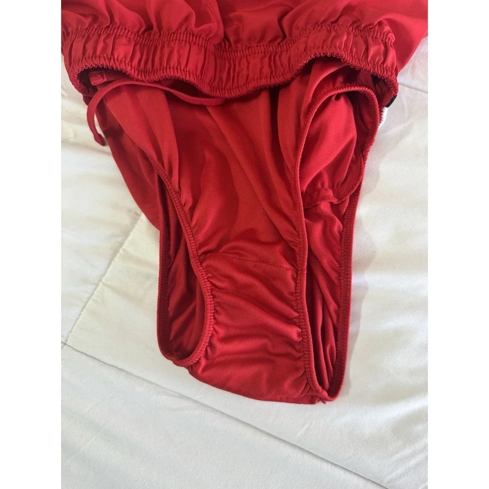 Nike Dri-Fit Women's Running Shorts Size Medium Lined Red, Small Flaw, 3